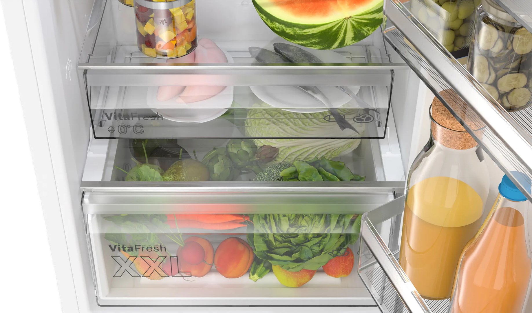 Bosch Serie 4 KGN362WDF fridge-freezer Freestanding 321 L D White - Afbeelding 6