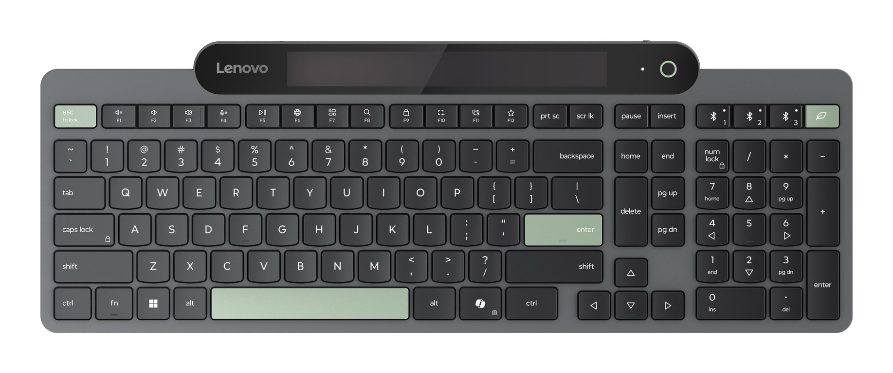 Lenovo 4Y41R69489 keyboard Home/Office Bluetooth US English Black, Green - Afbeelding 11
