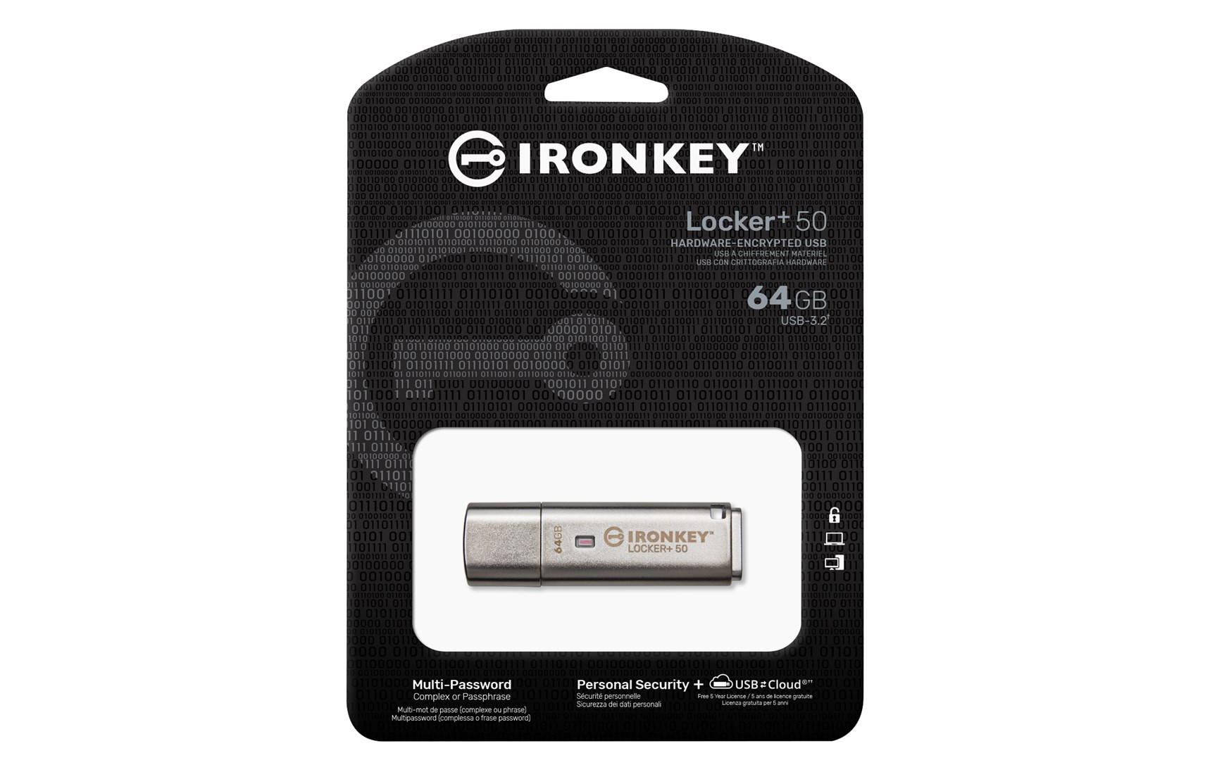Kingston Technology IronKey 64GB IKLP50 AES USB, w/256bit Encryption - Afbeelding 10