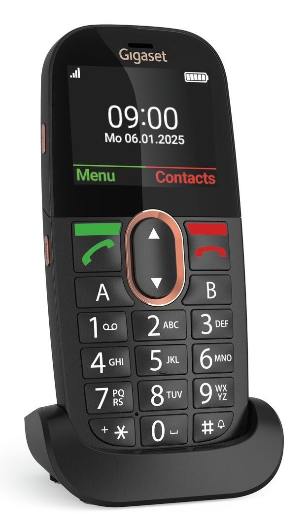 Gigaset GL695 5.87 cm (2.31") 113 g Black Senior phone - Afbeelding 4