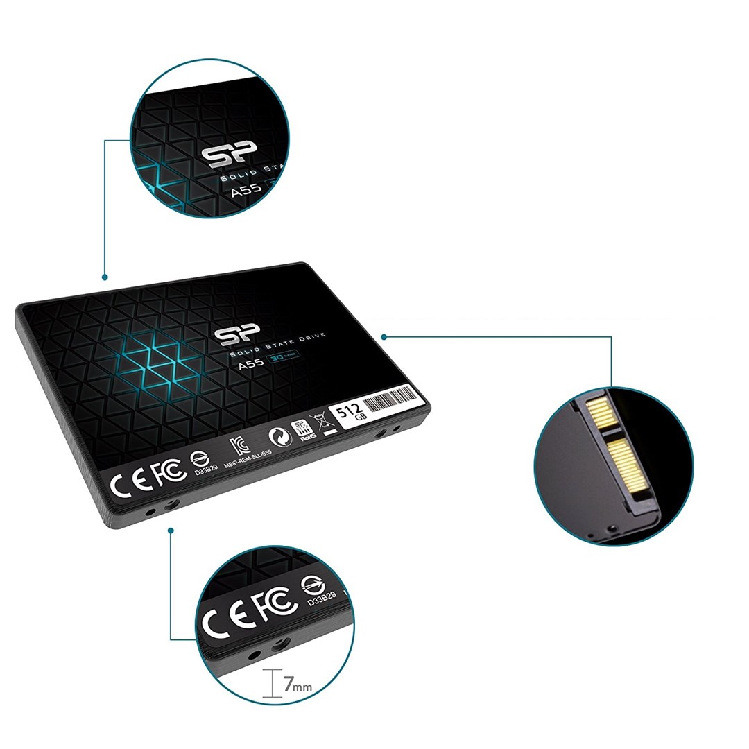 Silicon Power Ace A55 2.5" 512 GB Serial ATA III 3D TLC - Afbeelding 5