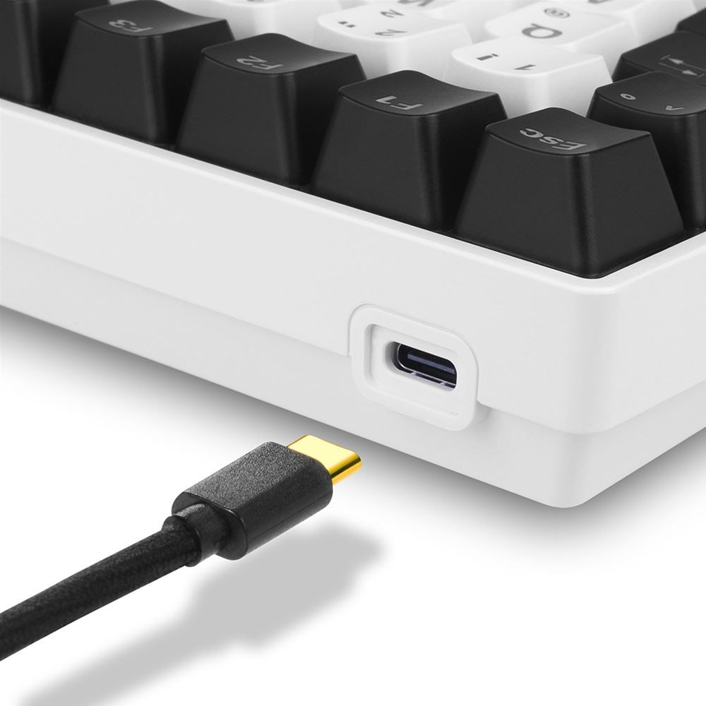 Sharkoon SKILLER SGK50 S3 keyboard Gaming USB QWERTZ German White - Afbeelding 8