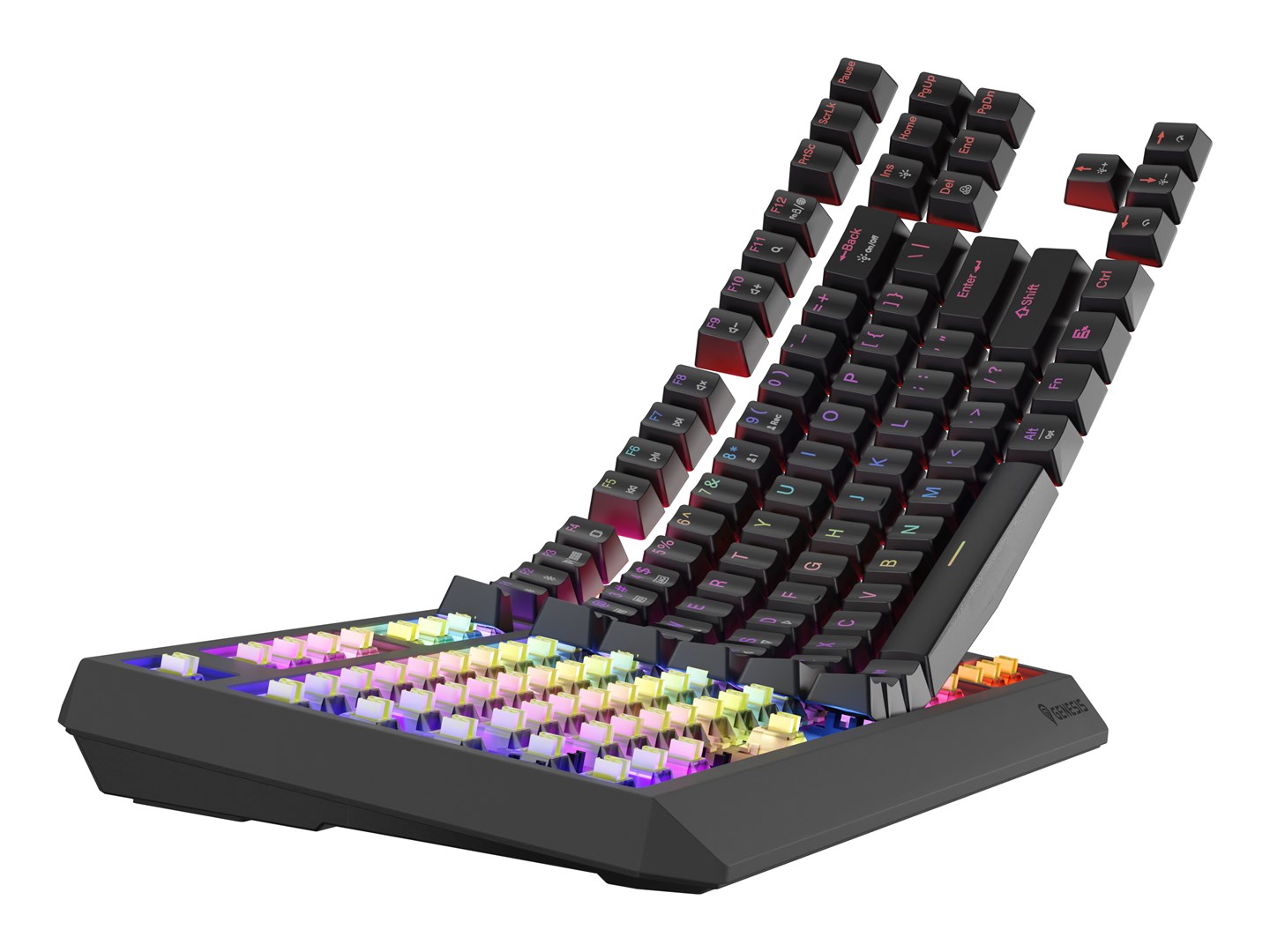 GENESIS Thor 230 TKL keyboard Gaming USB + RF Wireless + Bluetooth QWERTY US English Black - Afbeelding 18