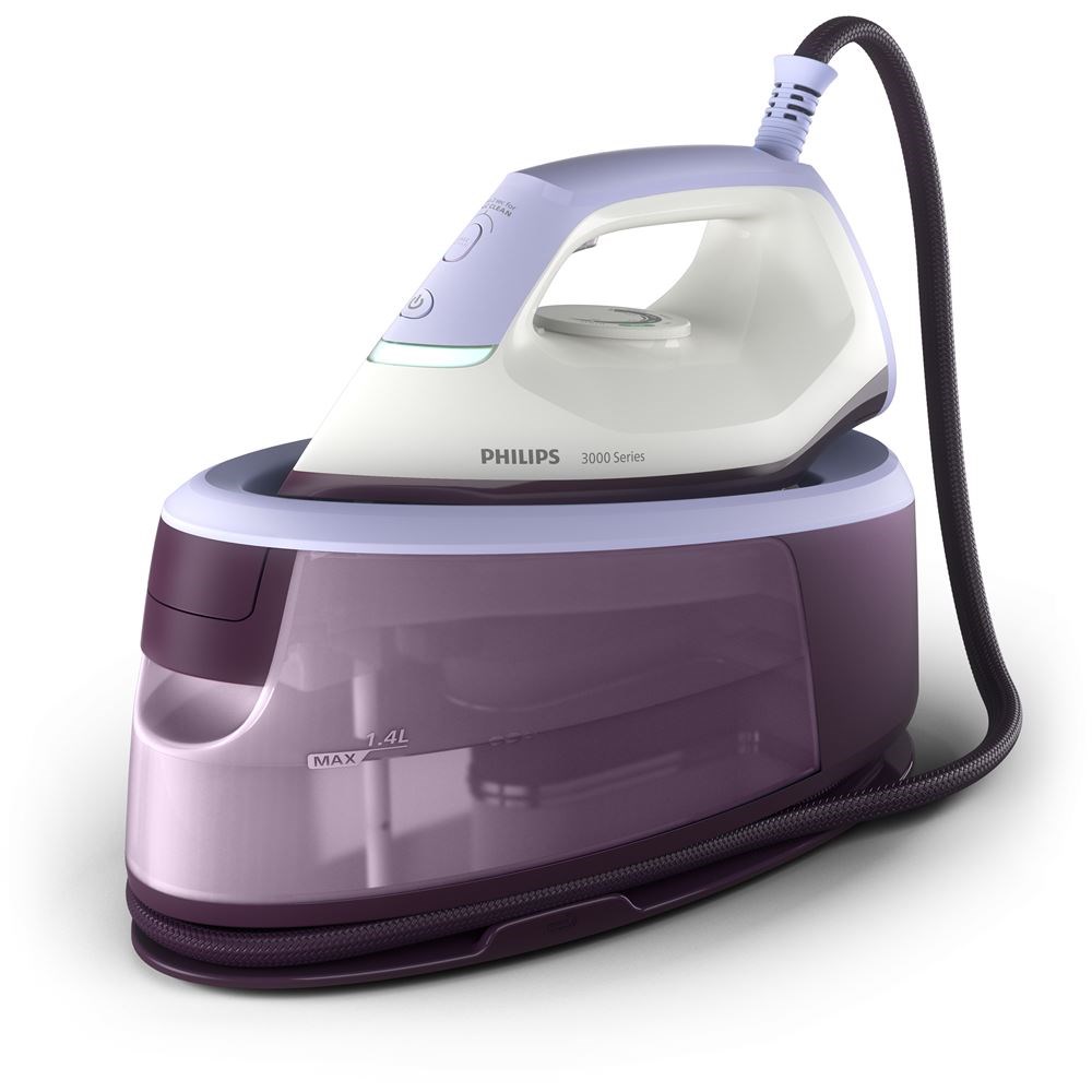 Philips 3000 series PSG3000/30 steam ironing station 2400 W 1.4 L Ceramic soleplate Purple, White - Afbeelding 6