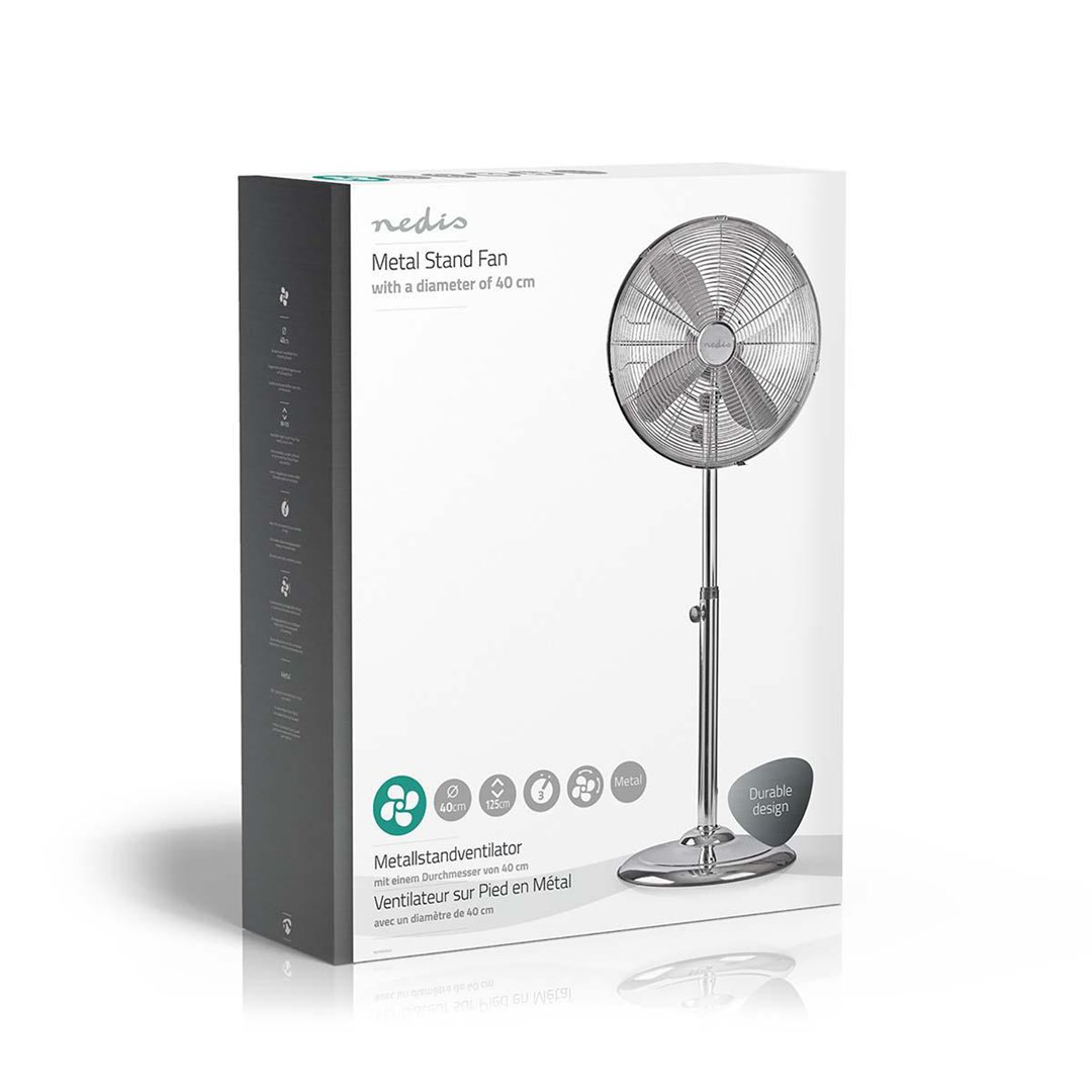 Standing Fan Nedis 50W Chrome - Afbeelding 5