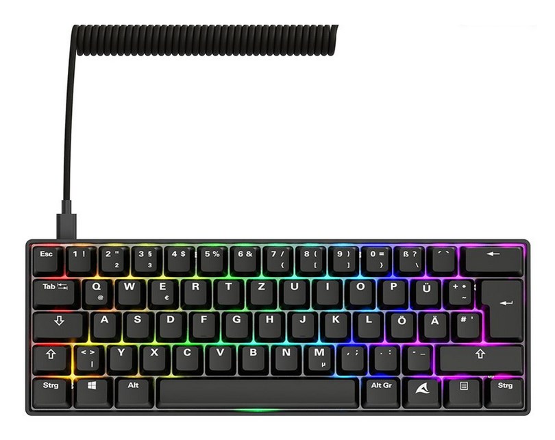 Sharkoon 100065630 keyboard Home USB QWERTZ German Black - Afbeelding 2