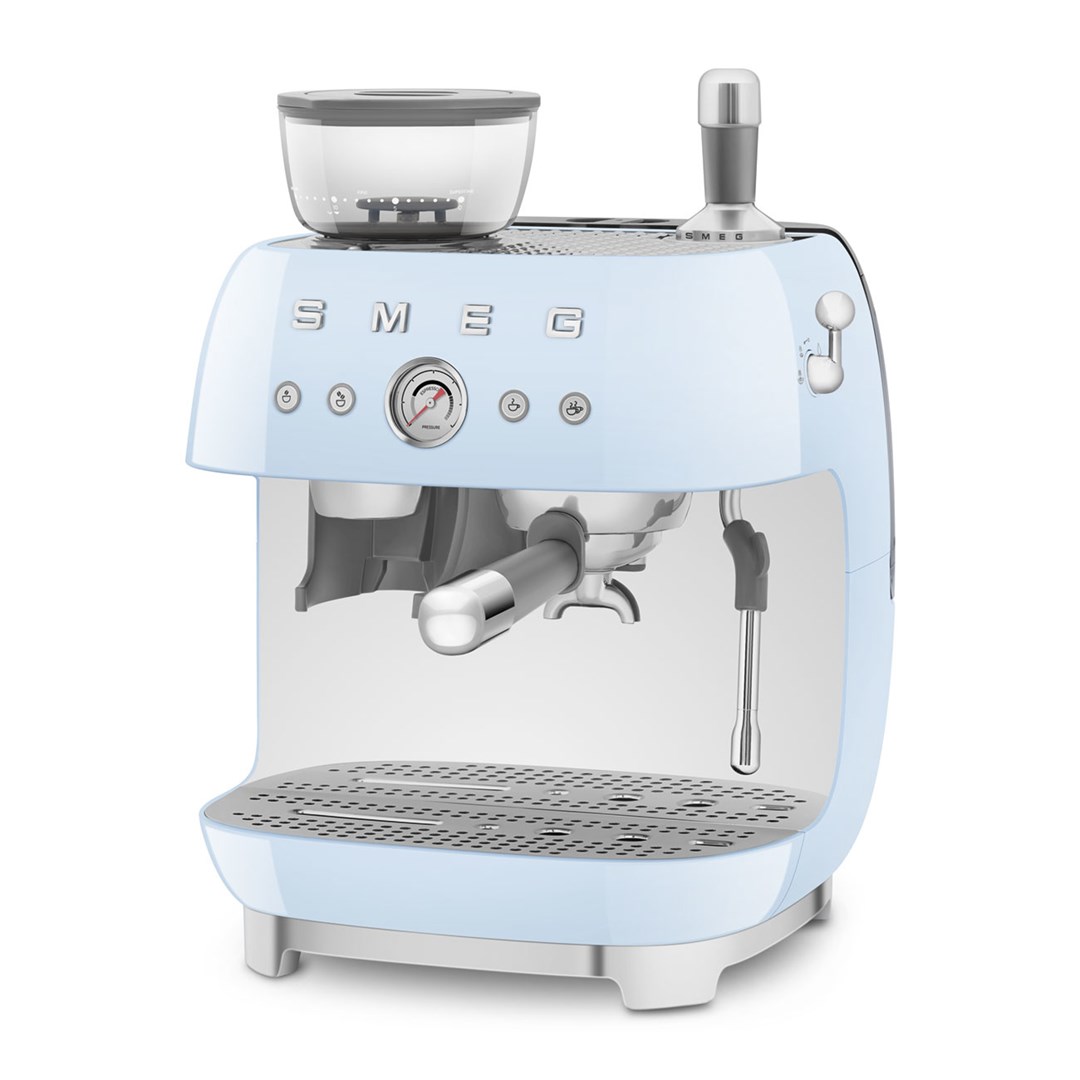 Smeg 50's Style Espresso Coffee Machine EGF03PBEU Pastel Blue - Afbeelding 5