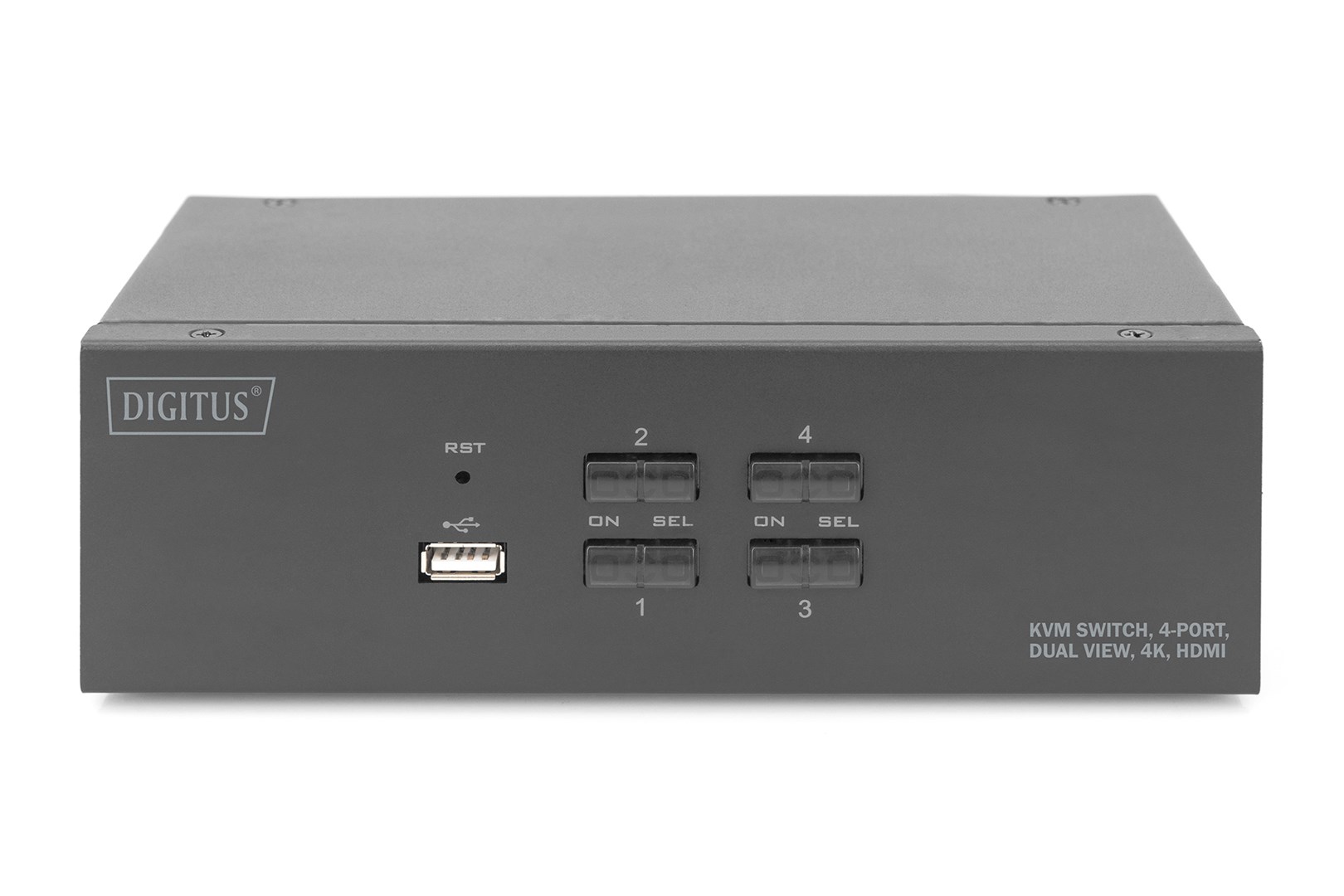 Digitus KVM Switch, 4 Port, Dual Display, 4K, HDMI® - Afbeelding 4
