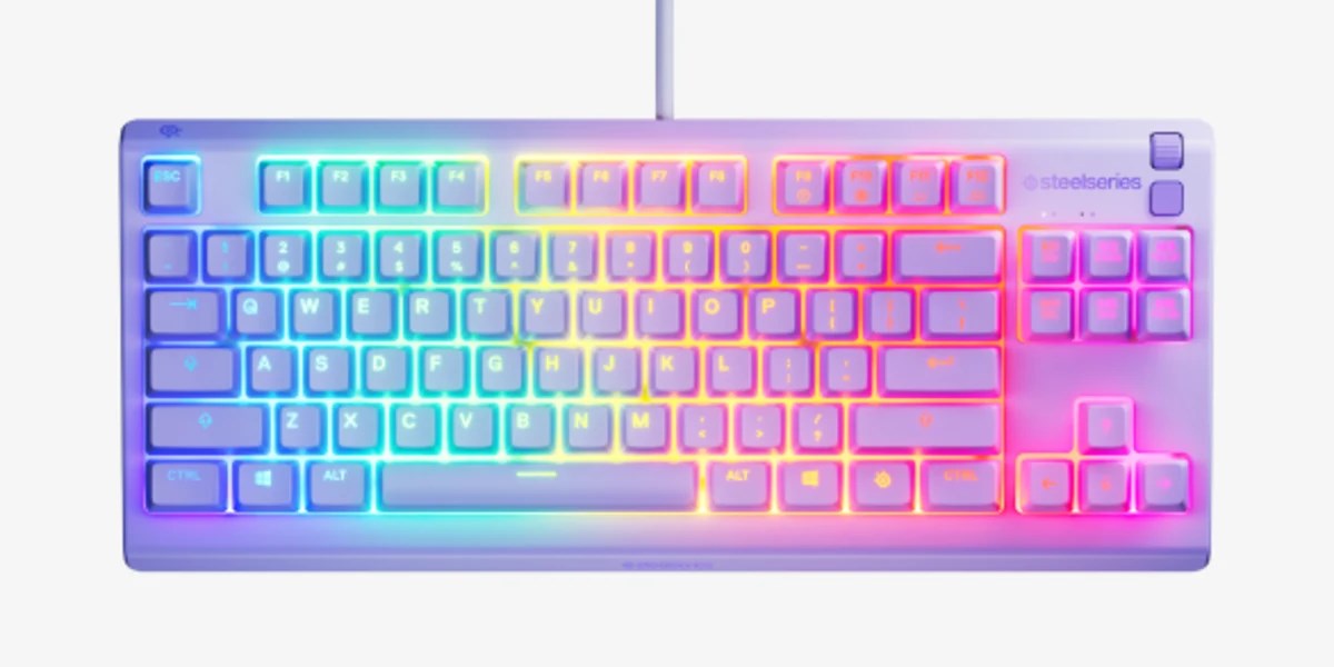 Steelseries Apex 3 TKL - US keyboard Gaming USB US English Lavender