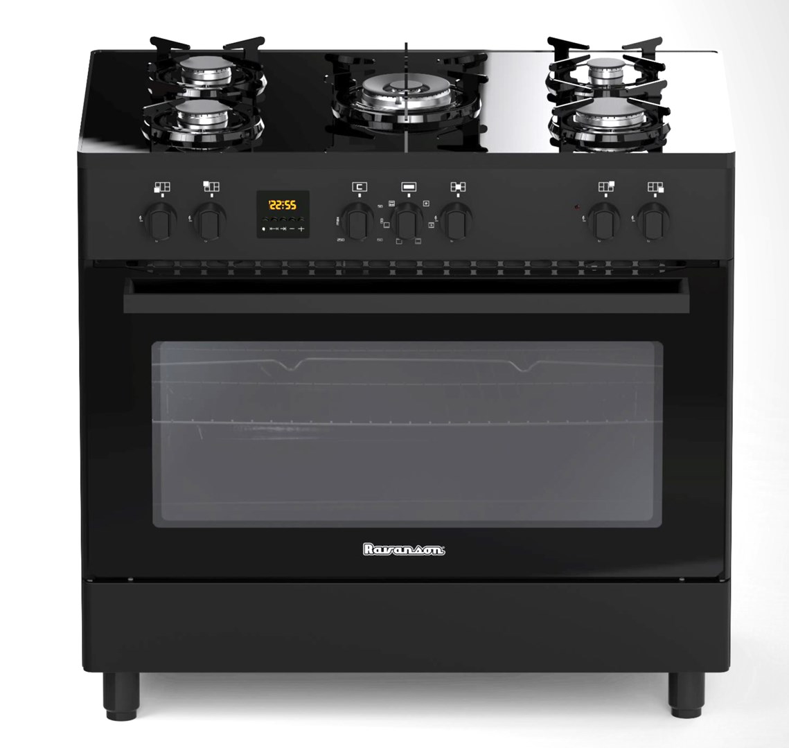 Ravanson KWGE-K90 black gas/electric cooker - Afbeelding 5