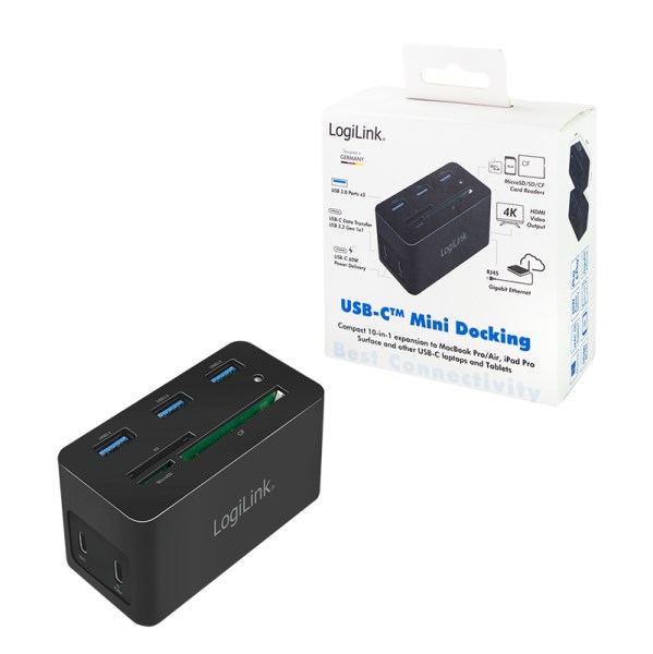LogiLink UA0370 laptop dock/port replicator Wired USB 3.2 Gen 1 (3.1 Gen 1) Type-C Black - Afbeelding 20
