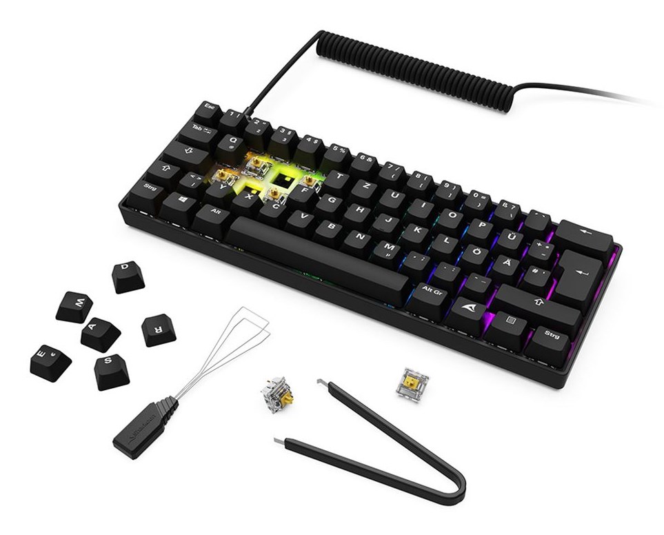 Sharkoon 100065630 keyboard Home USB QWERTZ German Black - Afbeelding 10