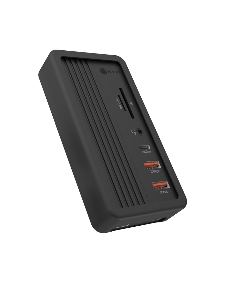 ICY BOX IB-DK4072M-CU31 USB 3.2 Gen 2 (3.1 Gen 1) Type-C Black - Afbeelding 2