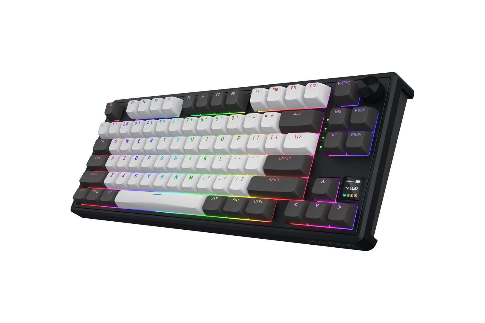 HATOR Skyfall Pro Wireless 80 keyboard Gaming USB + RF Wireless + Bluetooth QWERTY US English Black, Grey - Afbeelding 13