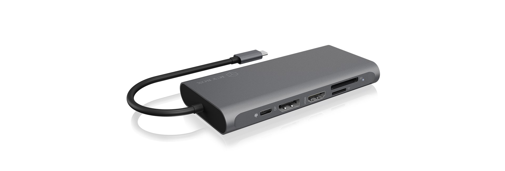 ICY BOX IB-DK4050-CPD Wired USB 3.2 Gen 1 (3.1 Gen 1) Type-C Anthracite - Afbeelding 10