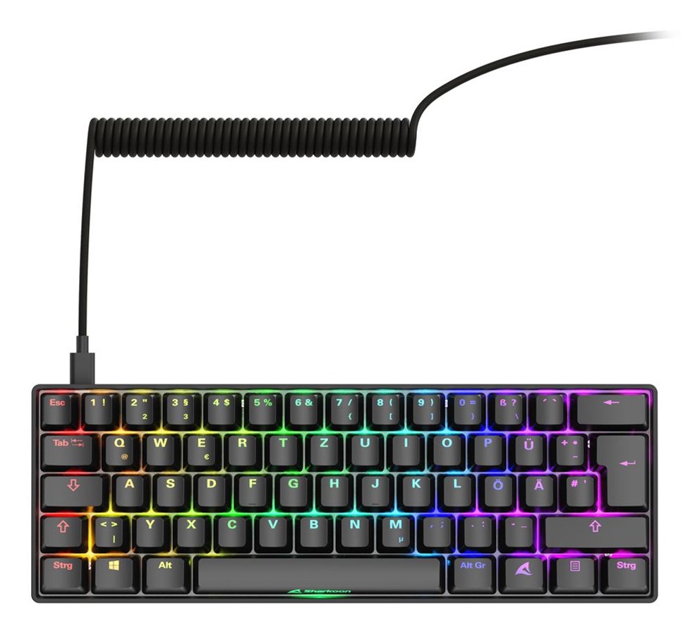 Sharkoon 100065629 keyboard Home USB QWERTZ German Black - Afbeelding 2