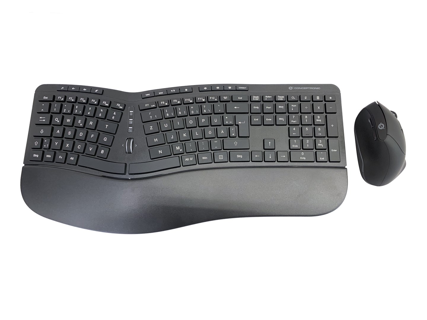Conceptronic ORAZIO ERGO Wireless Ergonomic Keyboard & Mouse Kit, German layout - Afbeelding 7