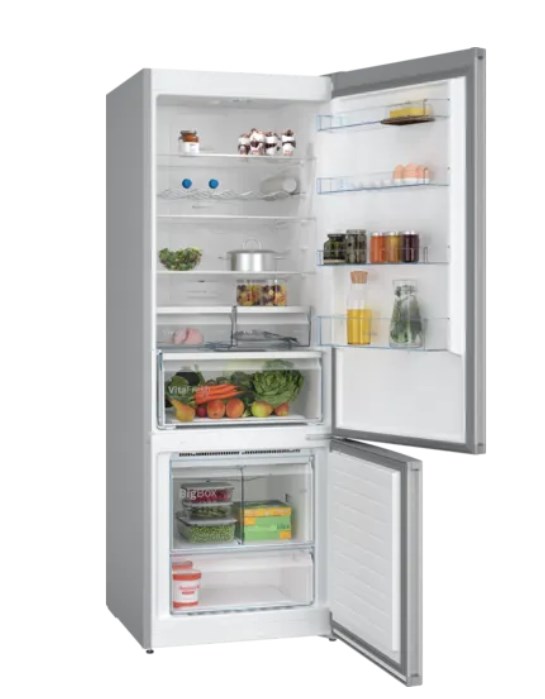 Bosch Serie 4 KGN56XLEB fridge-freezer Freestanding 508 L E Stainless steel - Afbeelding 2
