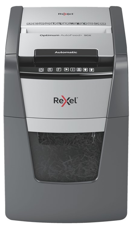 Rexel AutoFeed+ 90X paper shredder Cross shredding 55 dB Black, Grey - Afbeelding 6