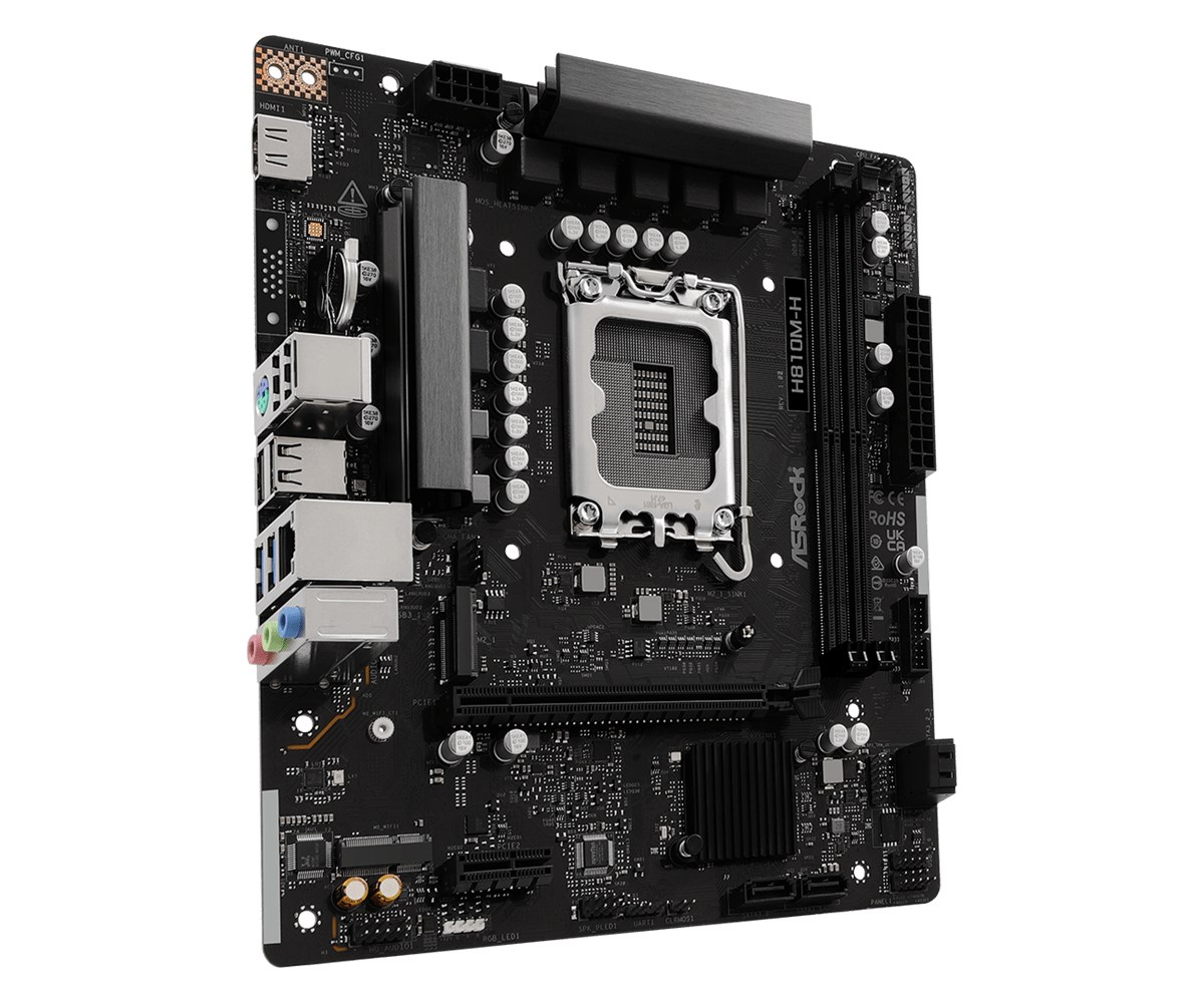 Asrock H810M-H Intel H810 LGA 1851 (Socket V1) micro ATX - Afbeelding 3