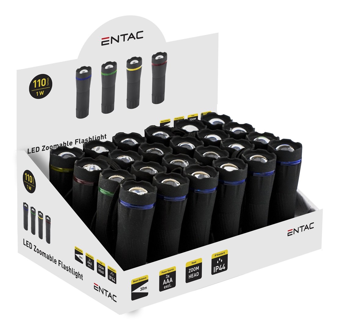 Entac Flashlight Focusable Plastic (Offer) - 3AAA - Afbeelding 3