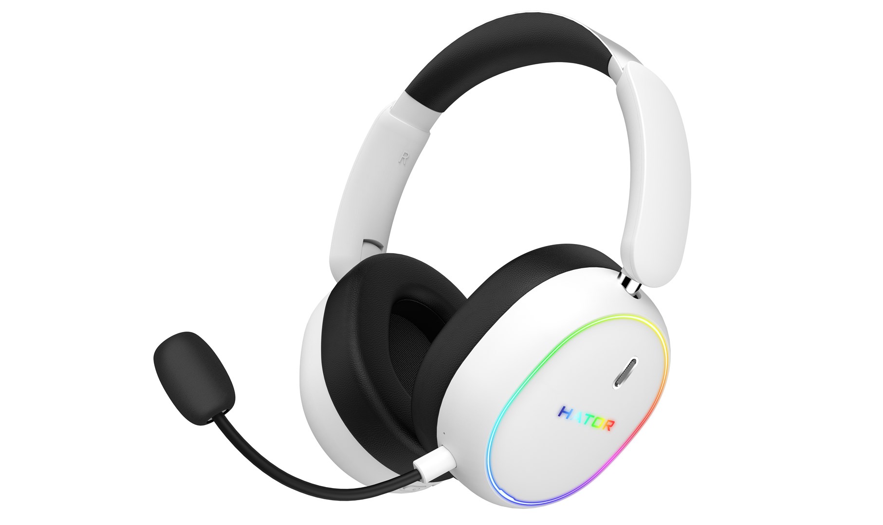 HATOR Phoenix 2 Wireless Headset Wired & Wireless Head-band Gaming USB Type-C / USB Type-A Bluetooth White - Afbeelding 12