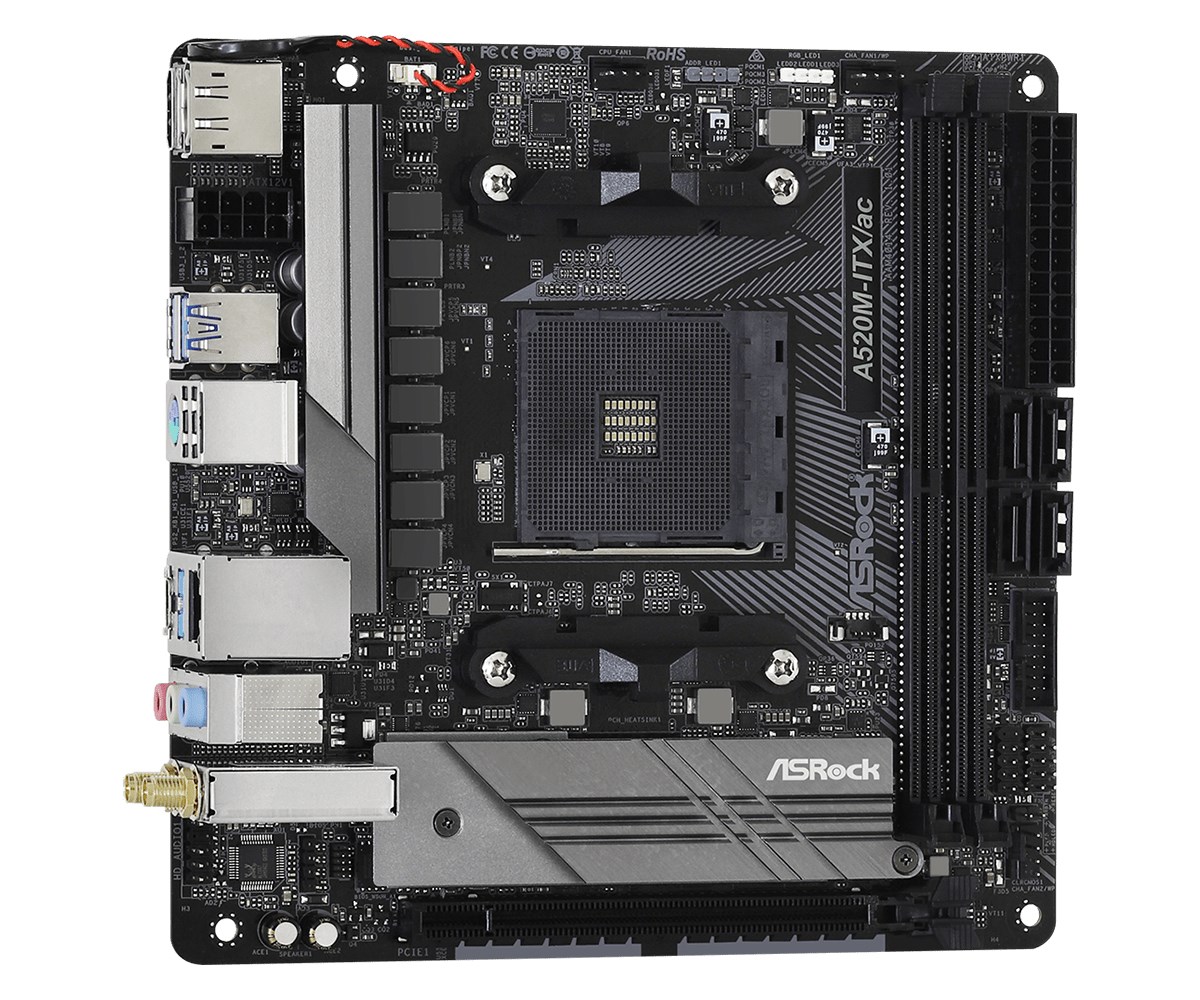 Asrock A520M-ITX/ac Socket AM4 micro ATX - Afbeelding 4