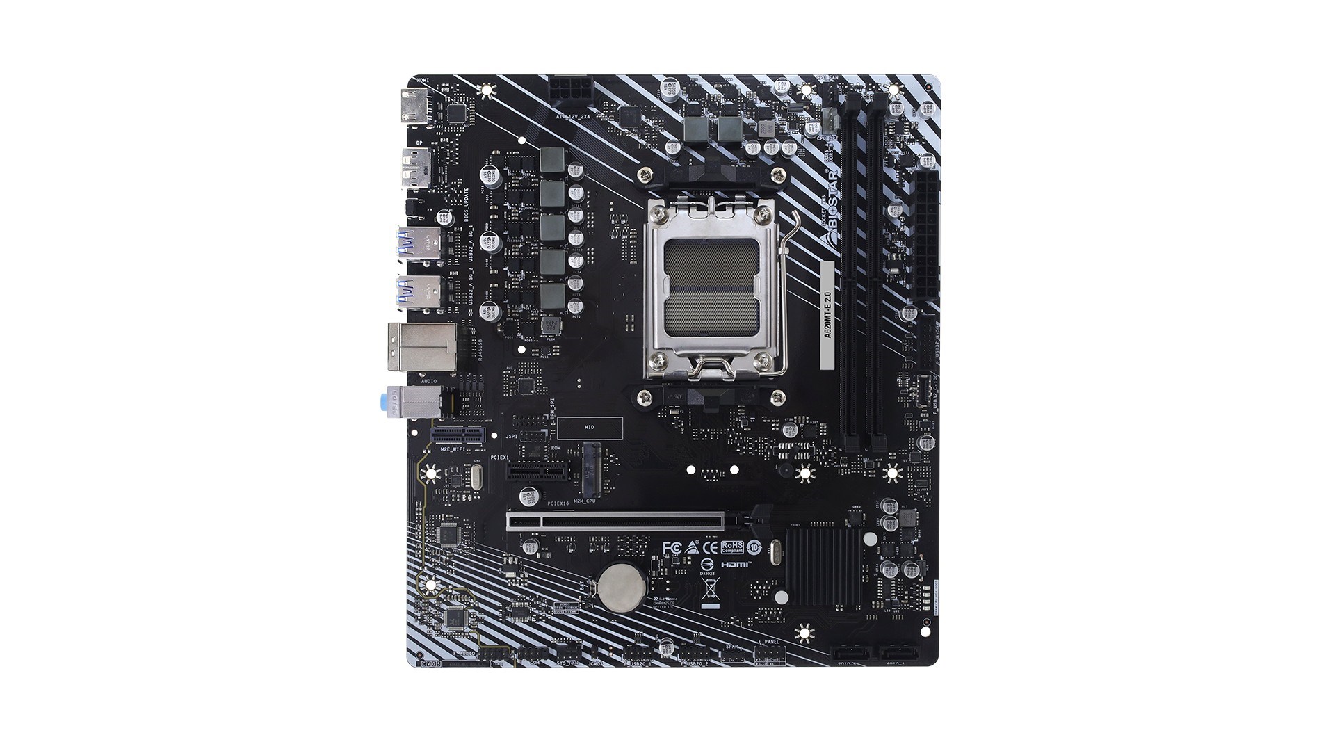 BIOSTAR A620MT-E 2.0 motherboard - Afbeelding 2
