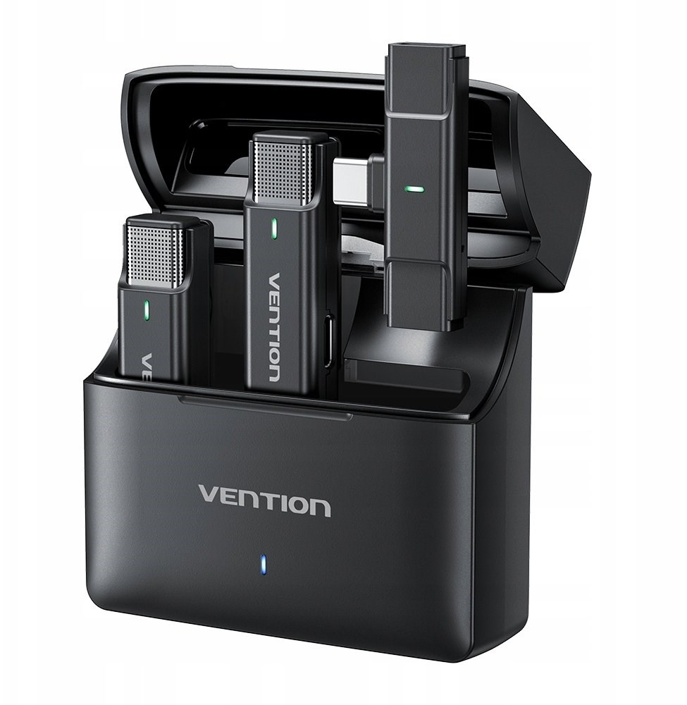 Set of 2 Vention USB-C microphones + charging case - Afbeelding 3