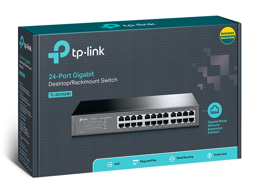 TP-Link TL-SG1024D network switch Unmanaged Gigabit Ethernet (10/100/1000) Grey - Afbeelding 10