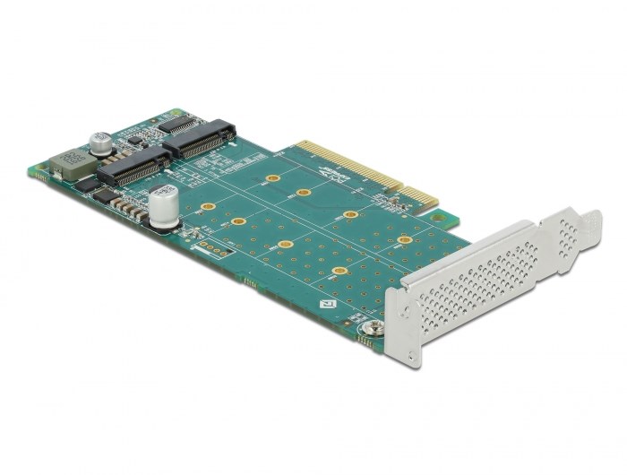 Delock PCIe x8 to 2 x NVMe M.2 Key M Card - Afbeelding 3