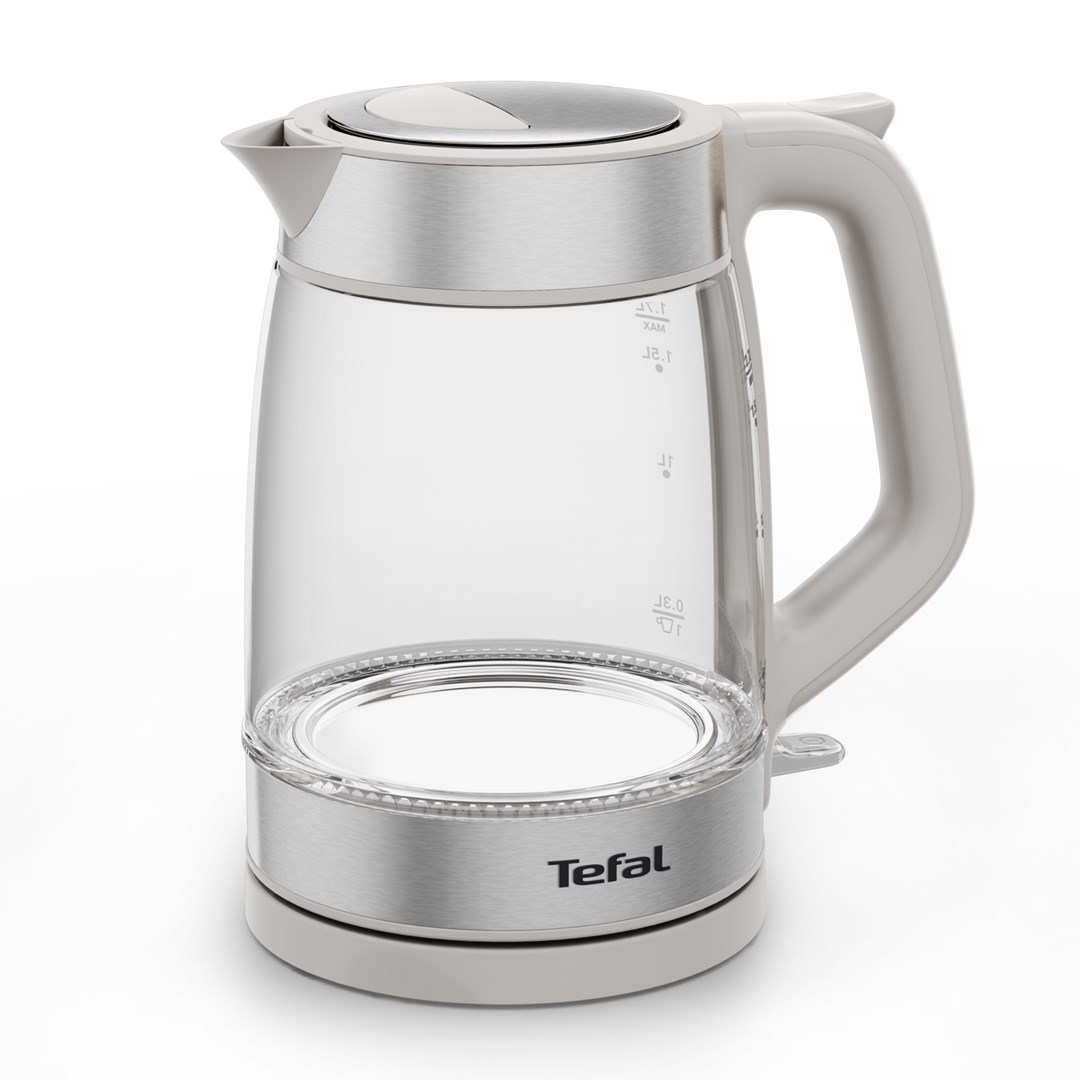 Tefal Glass Kettle KI605B30 electric kettle 1.7 L 2200 W Grey, Silver, Transparent - Afbeelding 3