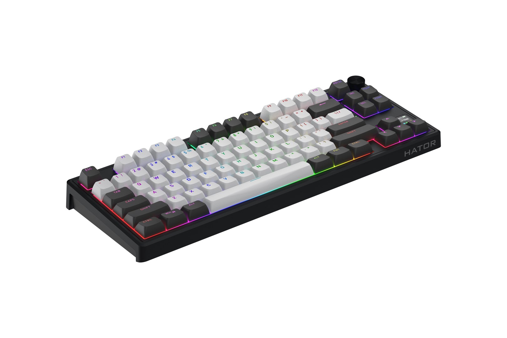 HATOR Skyfall Pro Wireless 80 keyboard Gaming USB + RF Wireless + Bluetooth QWERTY US English Black, Grey - Afbeelding 14