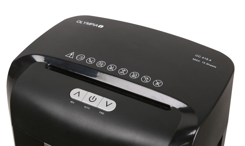 Olympia CC 415.4 paper shredder Cross shredding 65 dB 22 cm Black - Afbeelding 5