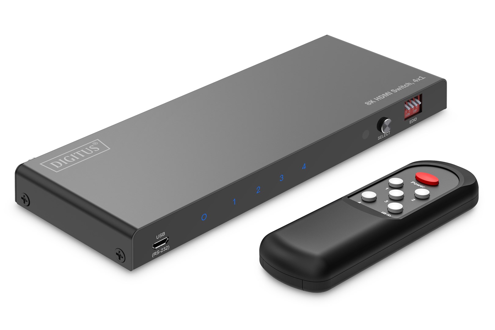 HDMI Switch 4x1, 8K/60Hz (4:4:4) HDR