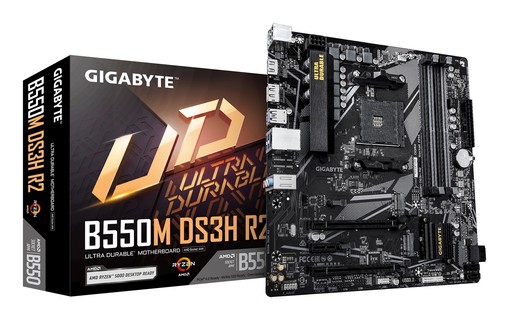 Motherboard Gigabyte B550M DS3H R2 - Afbeelding 6