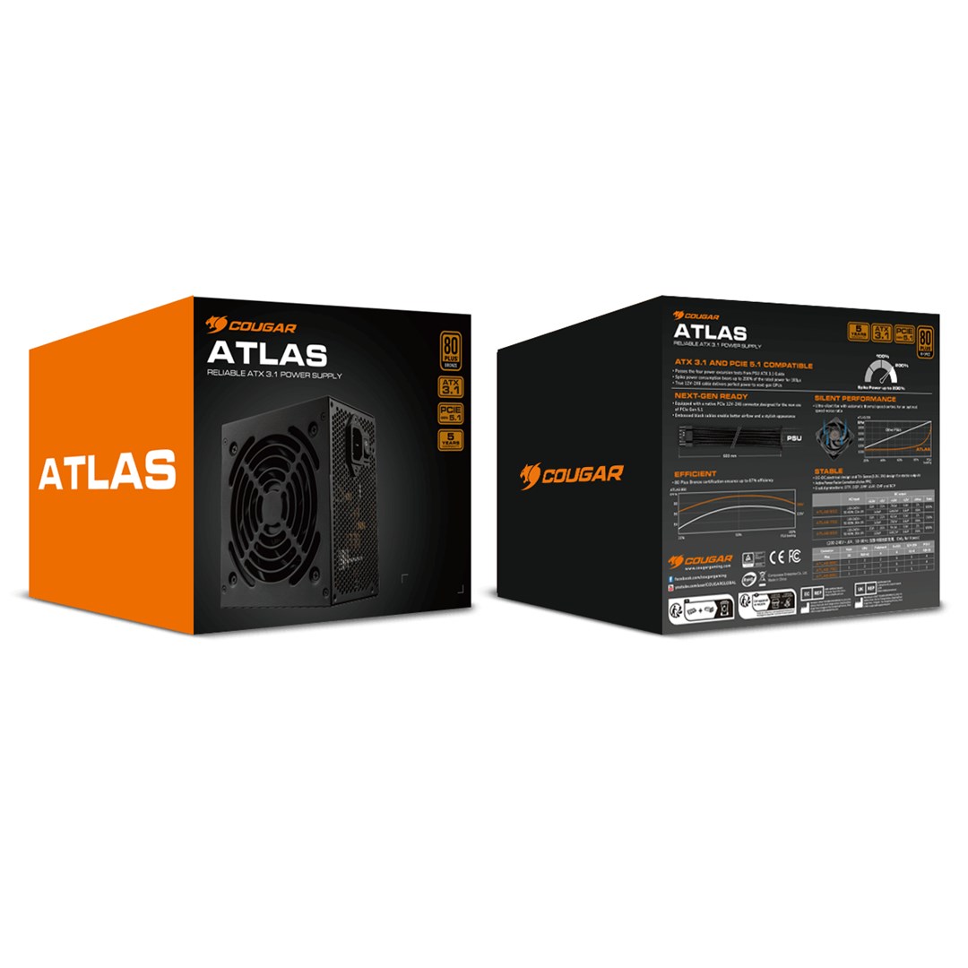 COUGAR Power Supply ATLAS 650W ATX3.1 / 80 Plus Bronze - Afbeelding 24