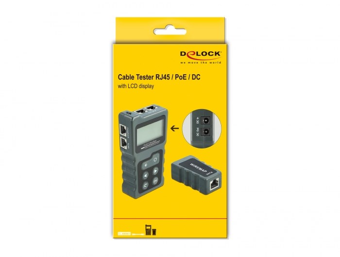 LCD Cable Tester RJ45 / PoE / DC - Afbeelding 7