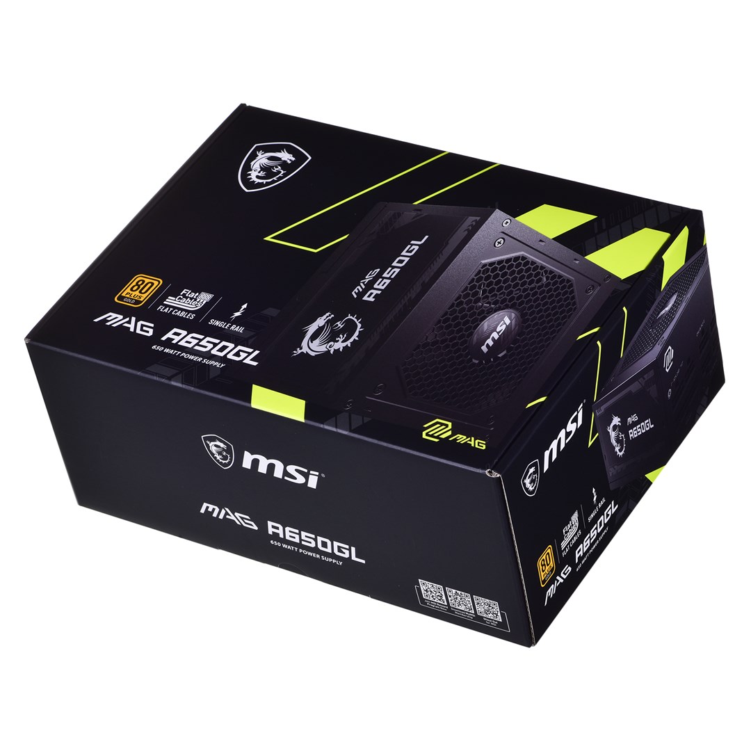 MSI MAG A650GL 650 W 120 mm 80 PLUS Gold power supply - Afbeelding 11