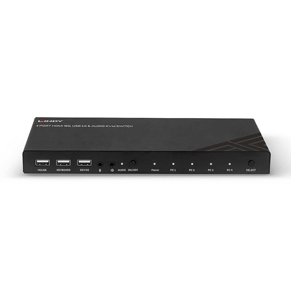 Lindy KVM Switch HDMI 18G, USB 2.0 & Audio, 4 Port - Afbeelding 10