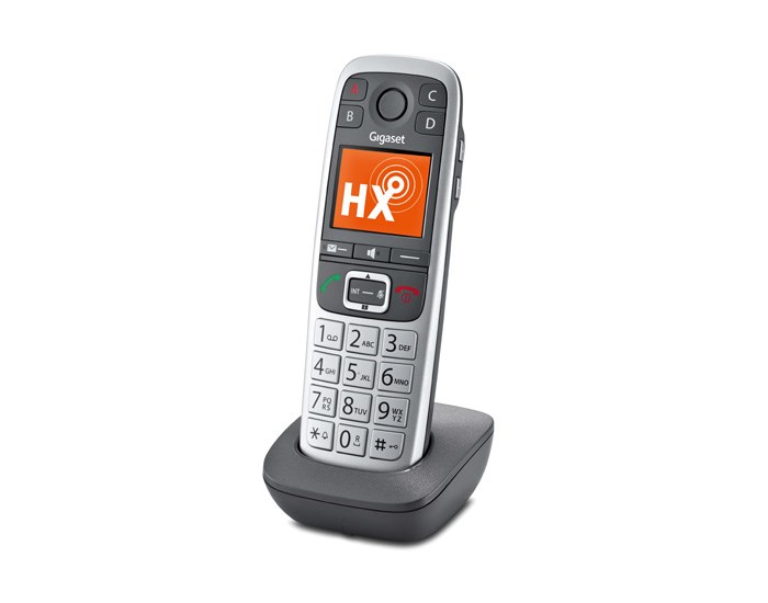 Gigaset E560HX Analog/DECT telephone Caller ID Grey, Silver - Afbeelding 3