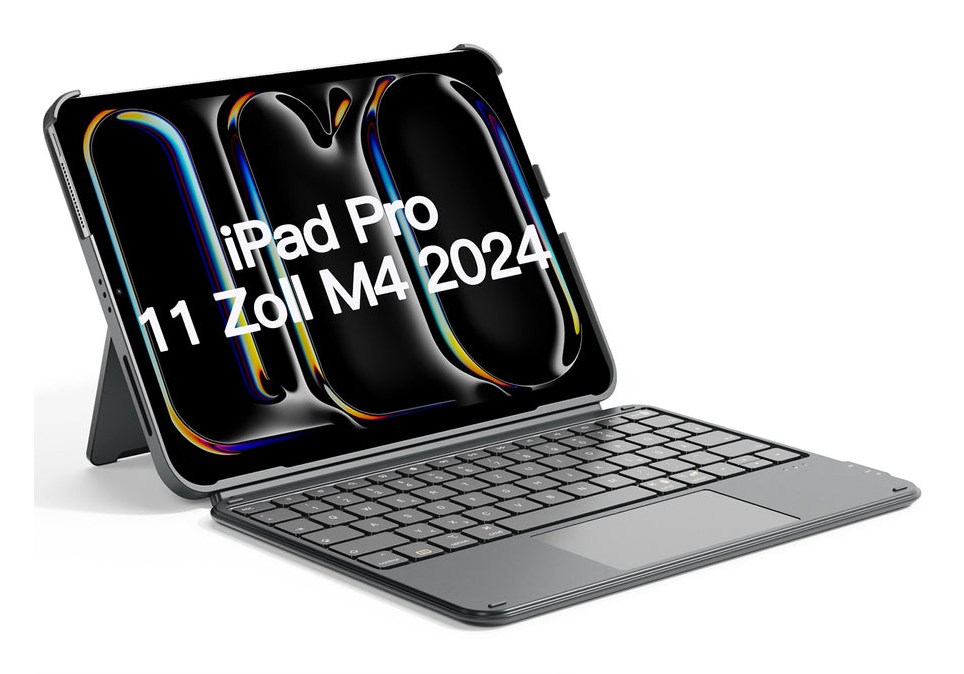 Inateck KB04122-11 QWERTZ Bluetooth Grey