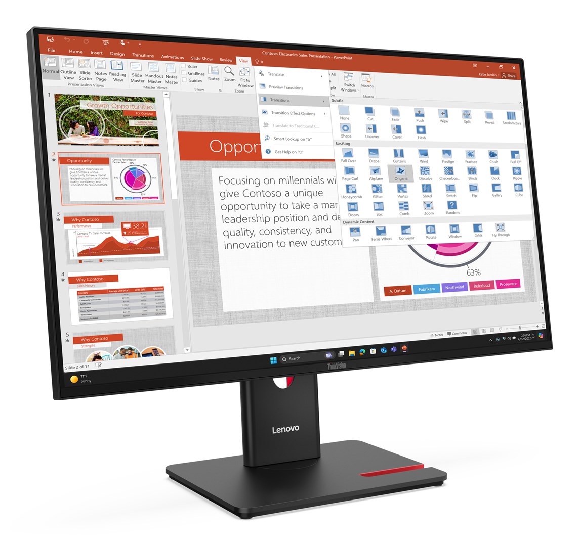 Lenovo Thinkvision T27-40 LED Monitor - Afbeelding 5