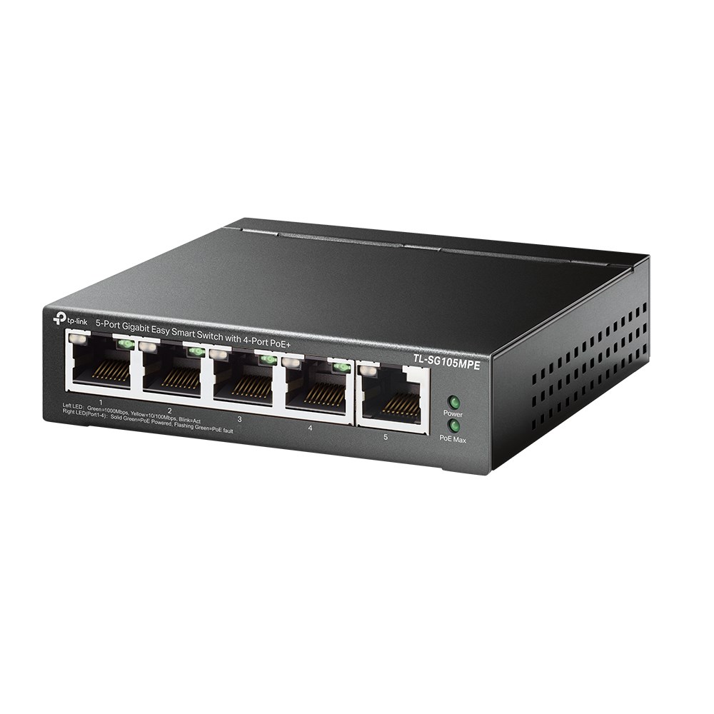 TP-Link 5-Port Gigabit Easy Smart Switch with 4-Port PoE+ - Afbeelding 4