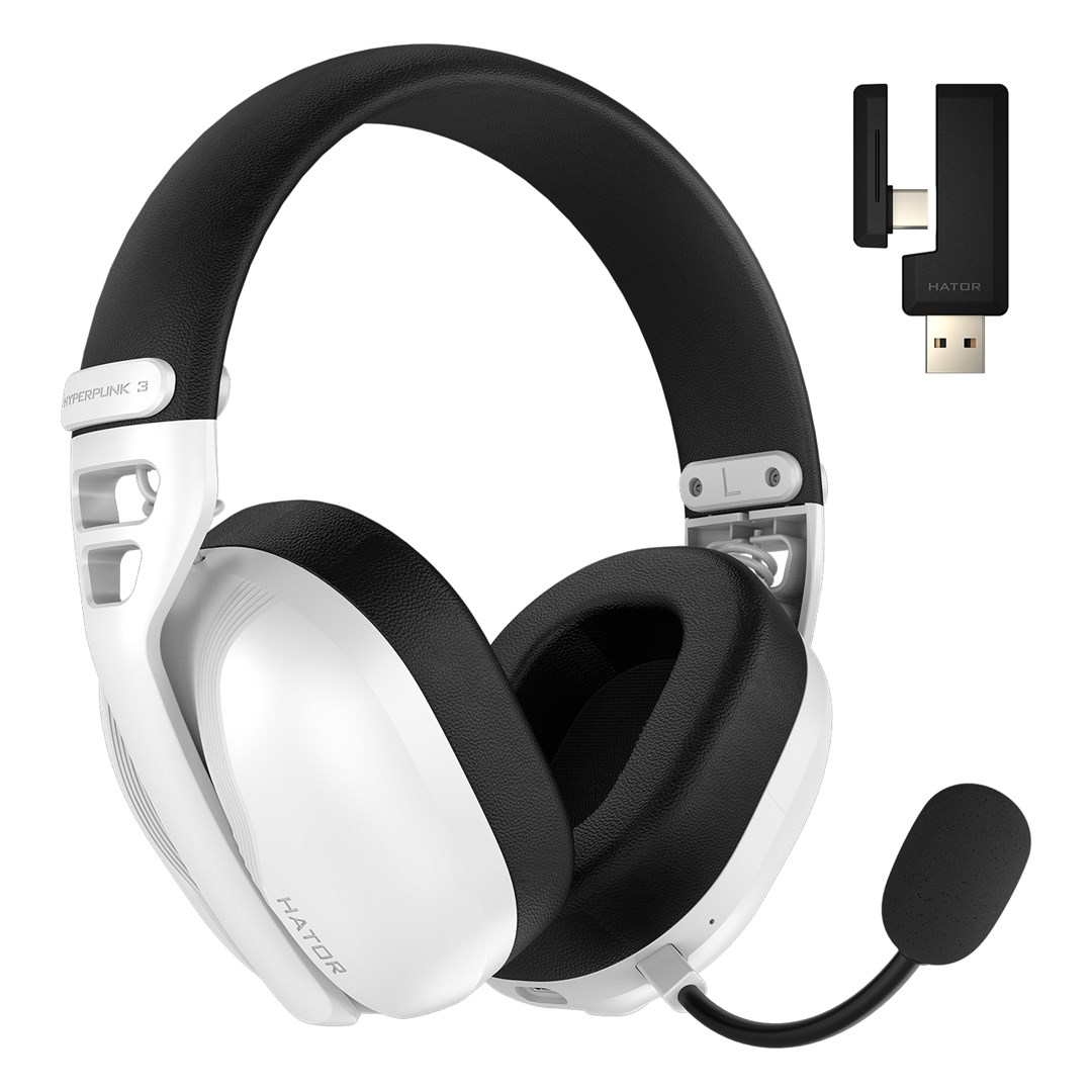 HATOR Hyperpunk 3 Wireless Headset Wired & Wireless Head-band Gaming USB Type-C / USB Type-A Bluetooth White - Afbeelding 11