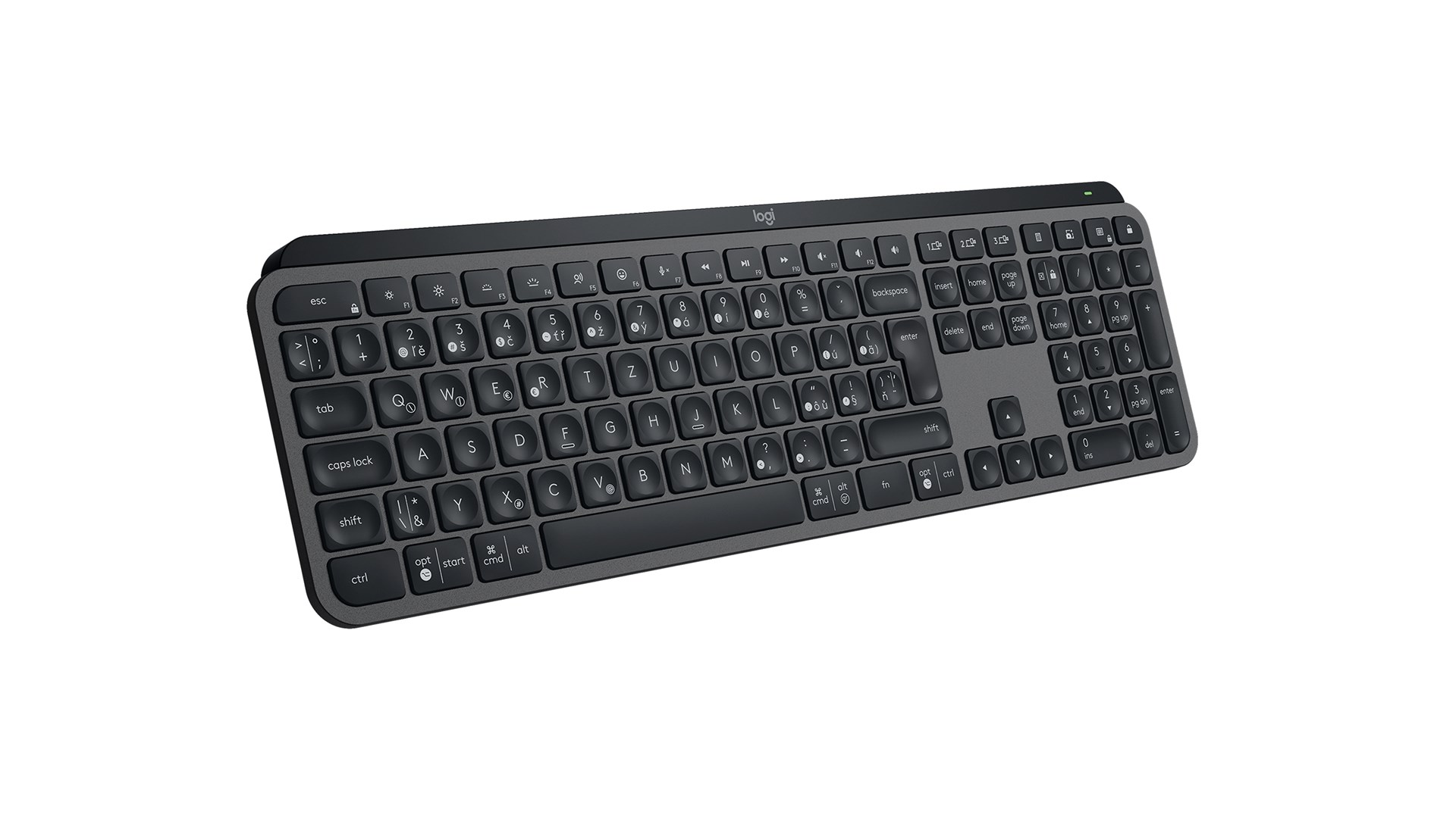 Logitech MX Keys S Advanced Wireless Illuminated Keyboard - CZ/SK - GRAPHITE - Afbeelding 8
