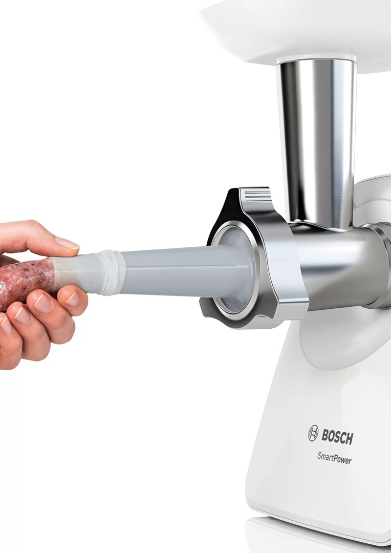 Bosch MFW2520W mincer 1500 W Stainless steel, White - Afbeelding 4