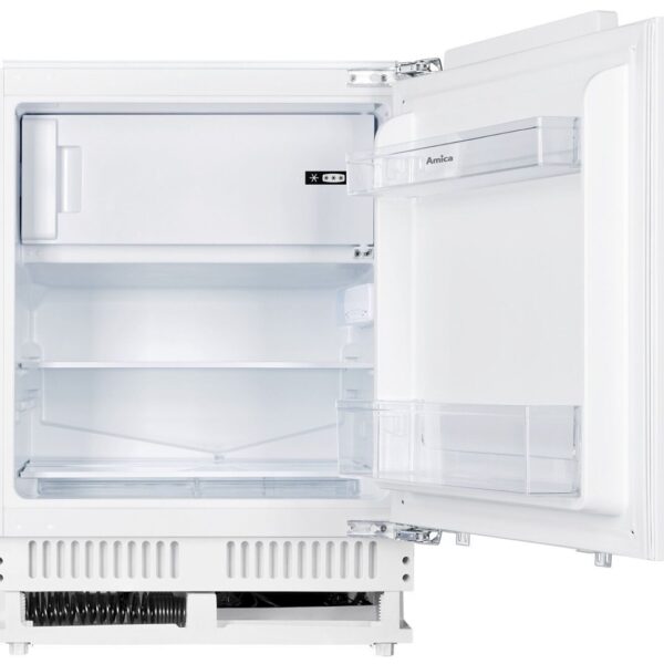 AMICA UM130.3i(E) 111-litre built-in under-counter fridge, White