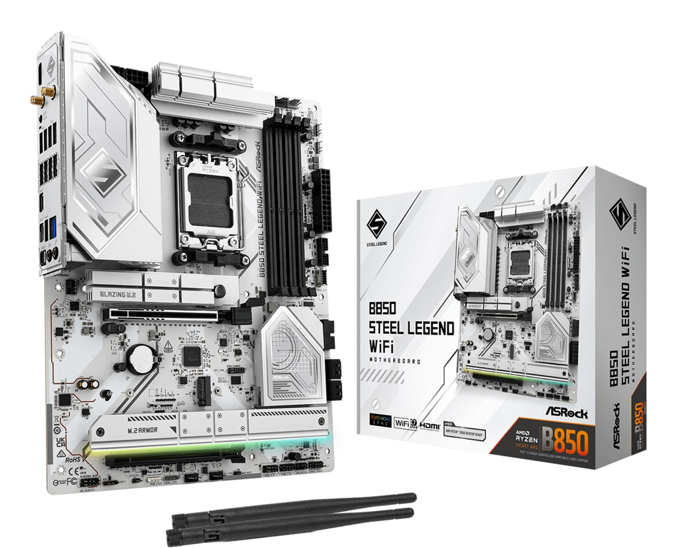 Asrock B850 Steel Legend WiFi AMD B850 Socket AM5 ATX