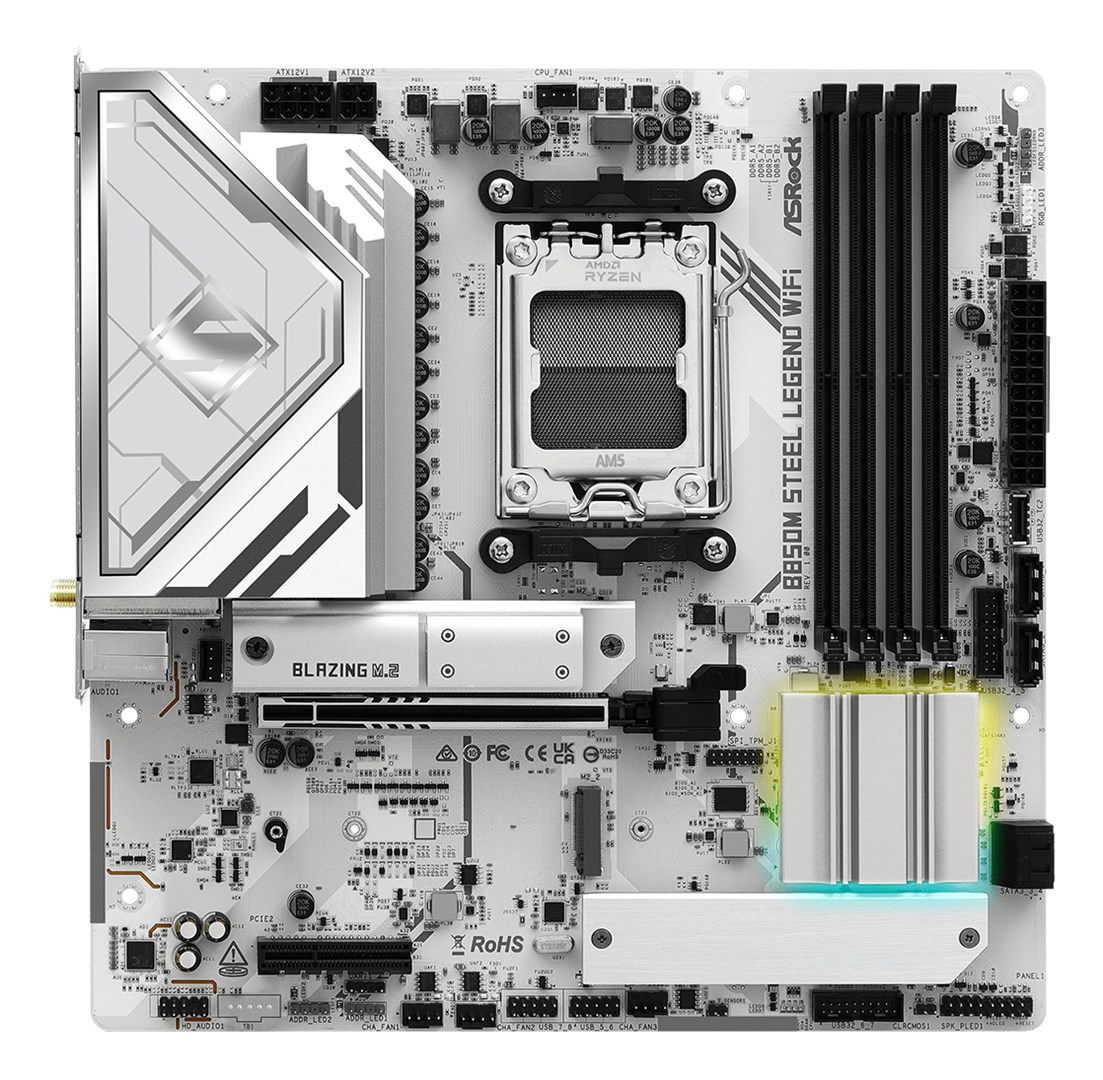 Asrock B850M Steel Legend WiFi AMD B850 Socket AM5 micro ATX